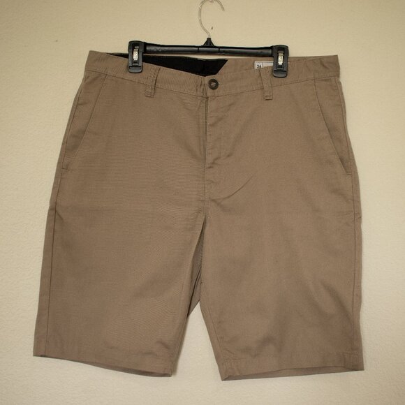 Volcom Tan Shorts Size 36 - Picture 1 of 3